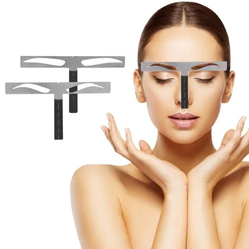 Vista 4 de Filfeel Regla de cejas, regla de extensión de equilibrio permanente profesional de cejas, regla de extensión de ceja (#1)