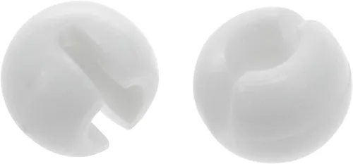 Vista 3 de 24 piezas de topes de cadena de cuentas para cadenas de cuentas, persianas de cadena, accesorios de cuentas, color blanco