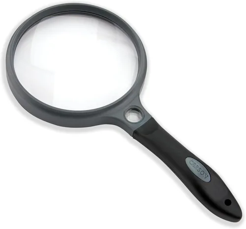 Vista 10 de Carson SureGrip Series 2X Power Glass Lupa con soporte plegable manos libres (SG-16)