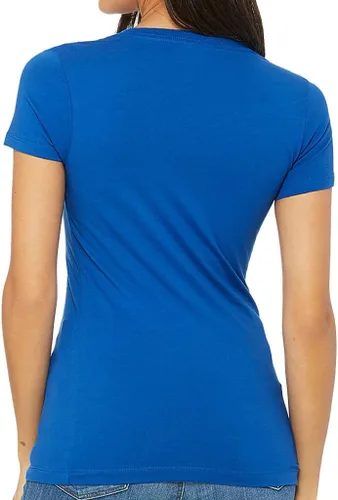 Vista 3 de Cool Golf - Camiseta con cuello en V para mujer, camiseta de moda, Blanco
