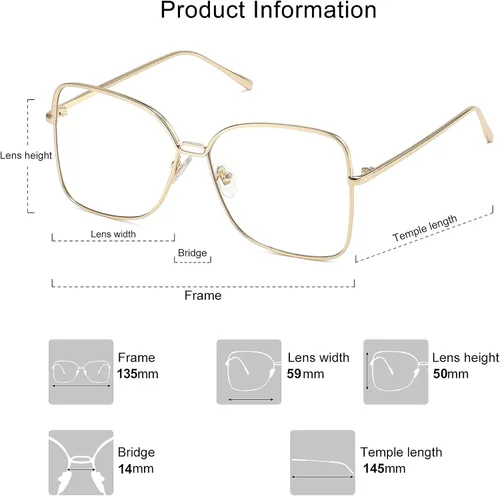 Vista 4 de SOJOS Large Square Oversized Sunglasses for Women Big Designer Style Sunnies SJ1082