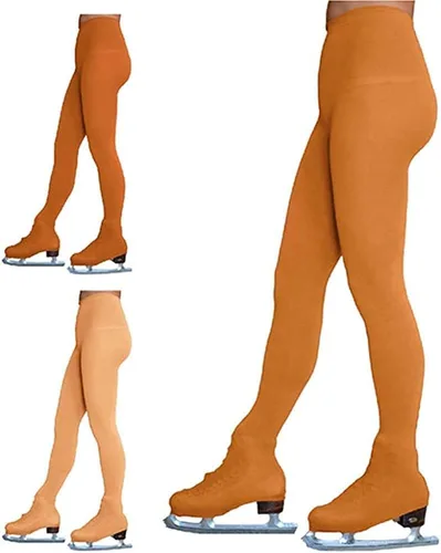 Vista 2 de Figure Skating Tan Over The Boot Tights TB8832