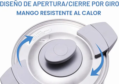 Vista 4 de SYBO SR-CP-50B - Cafetera de percolar de acero inoxidable de grado comercial Urna de agua caliente para hostelería, 50 tazas 8 L, gris
