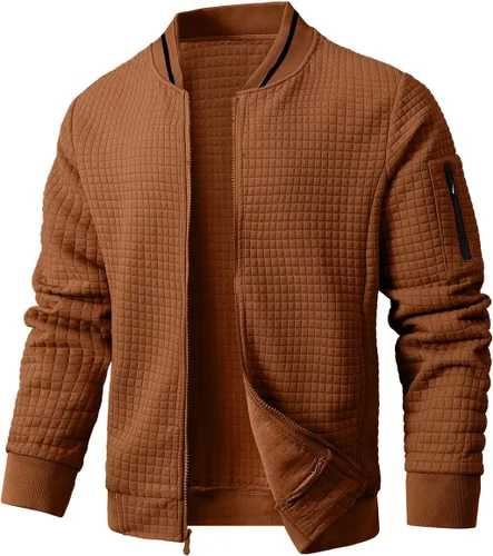 Vista 26 de Chaqueta casual para hombre, chaqueta ligera y abrigo universitario