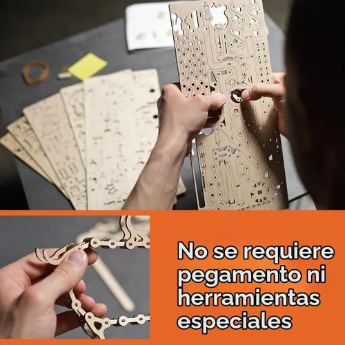 Vista 5 de UGEARS - Rompecabezas de madera 3D para adultos, modelo de madera