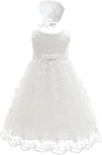 Vista 9 de Vestidos largos para bautizo, color blanco