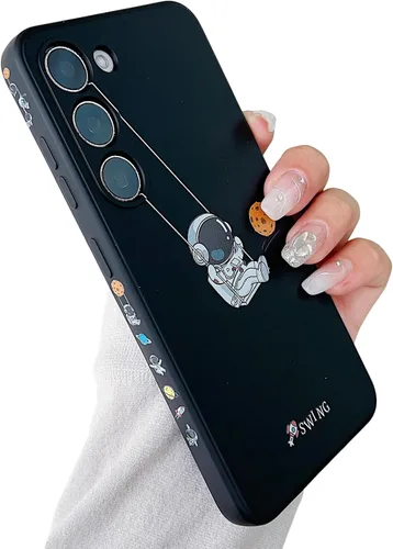 Vista 38 de Yonds Queen para Samsung Galaxy S21 Funda Linda, Cubierta de Parachoques Elegante con Diseño de Astronauta de Dibujos Animados, Espacio, Luna