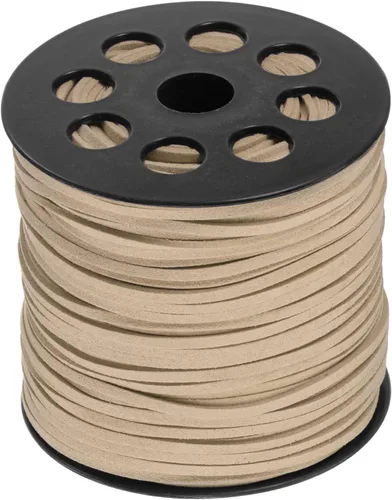Vista 9 de HARFINGTON Cordón de gamuza sintética de 0.094 in, hilo de cuentas de microfibra, 100 yardas/295.3 ft, cuerda de manualidades para hacer joyas