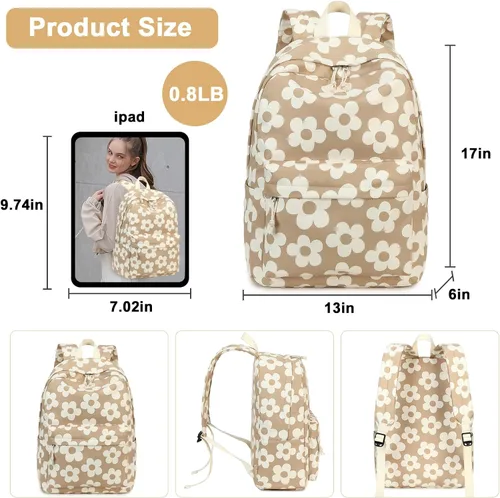 Vista 56 de Bluboon Juego de mochila para adolescentes, mochila escolar para niñas, lonchera y lápices, bolsas para estudiantes, 3 en 1