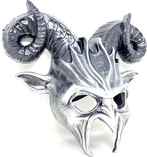 Vista 2 de STORM BUY Ram Goat Series Face Masquerade Animal Devil Mask Costume Halloween Horror Demon