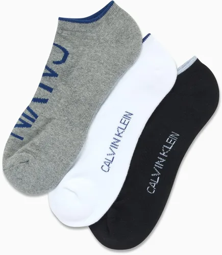 Vista 19 de Calvin Klein Calcetines para hombre, mezcla de algodón, acolchados, sin talla, forro de calcetines atléticos (6 unidades)