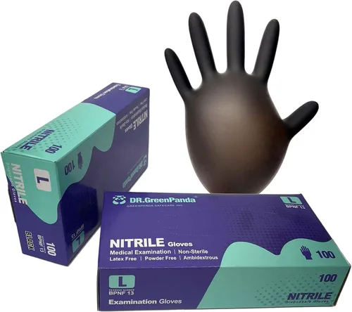 Vista 18 de Dr.GreenPanda Nitrile Gloves - 3 Mil - Food Safe & Medical Exam Disposable Gloves - Latex Free Powder Free Non-Sterile