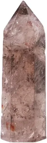 Vista 7 de Varita de punta de cristal natural grande para terapia de meditación de chakras Reiki, 4 pulgadas