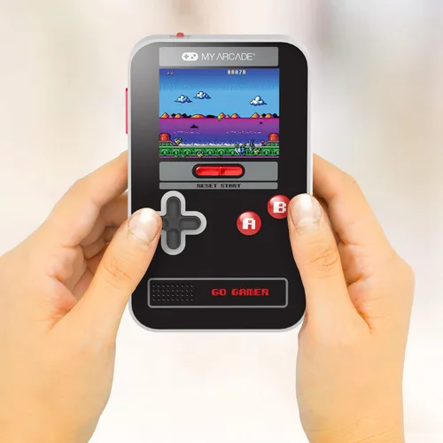Vista 3 de My Arcade Go Gamer Classic-RED Consola electrónica portátil con 300 juegos, pantalla a todo color de 2.5 pulgadas, diversión para toda la familia