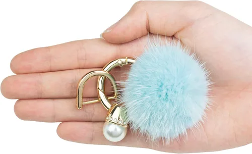 Vista 2 de Anillo de oro Llavero resistente a huellas dactilares para mujer