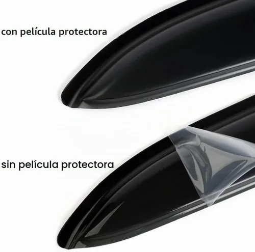 Vista 6 de Original 4 piezas de protector solar para ventanas, juego de protectores contra la lluvia para montaje exterior, bonitos visores laterales