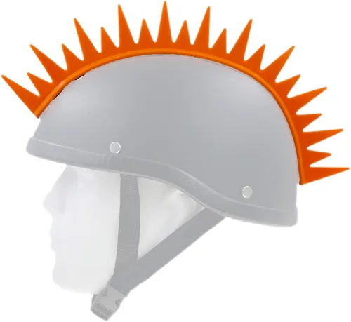 Vista 9 de Reflecive Punk Mohawk Warhawk - Accesorio de peluca de goma para esquí, patinaje, bicicleta, motocicleta, scooter, casco de motocicleta