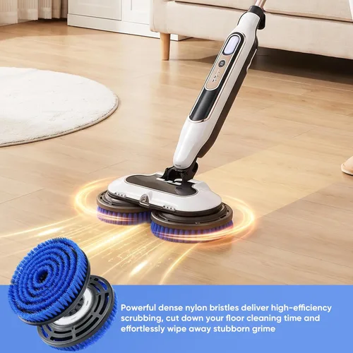 Vista 7 de Upgraded Steam Mop Pad Replacement Brush Heads for Shark Steam & Scrub Mop Blue
