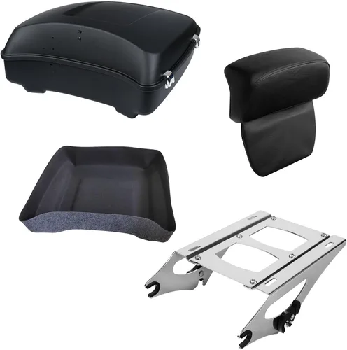Vista 15 de XMT-MOTO Tronco picado para Harley Touring Road King 14-Up azul eléctrico