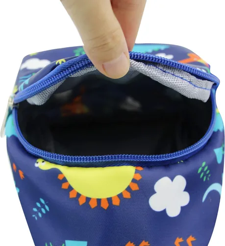 Vista 4 de ANKOMINA Bolso bandolera pequeño para niños, lindo bolso cruzado de dibujos animados, bolsa de hombro de unicornio dinosaurio para exteriores