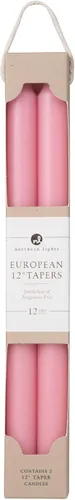 Vista 5 de Northern Lights Candles - 12" 2PK Premium Tapers, Burdeos - 72884