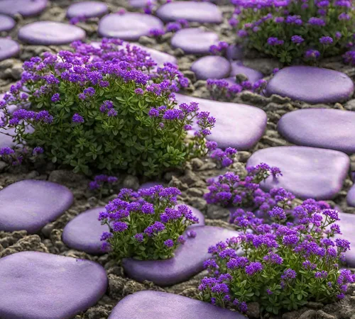 Vista 6 de 5000+ Mix Magic Creeping Thyme Seeds Cubierta de tierra para plantar semillas de tomillo
