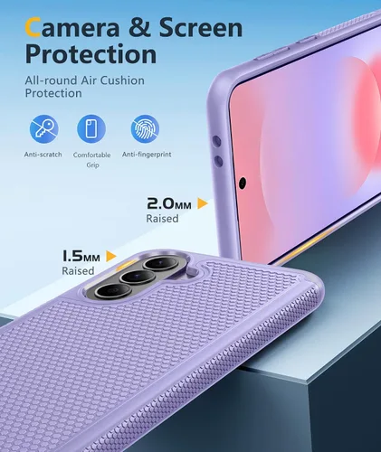 Vista 657 de FNTCASE Funda para iPhone 17 Pro: Fundas delgadas translúcidas de color azul claro compatibles con MagSafe, protección completa de la cámara