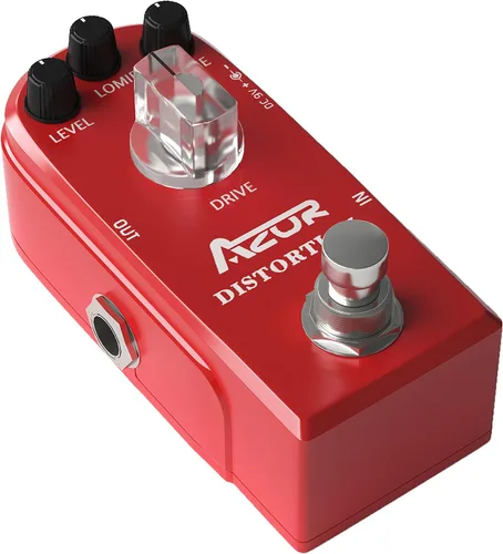 Vista 9 de AZOR - Pedal de efecto de guitarra para bajo de 5 bandas, ecualizador de pedal de efectos para bajo eléctrico, True Bypass, aleación de aluminio