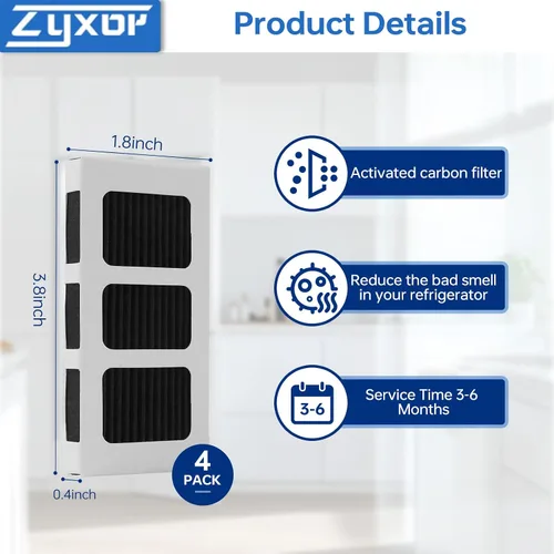 Vista 5 de Paultra2 - Filtro de aire de repuesto para refrigerador compatible con Frigidaire Pure Air Ultra II, Pureair Ultra 2, Electrolux Part 242047805