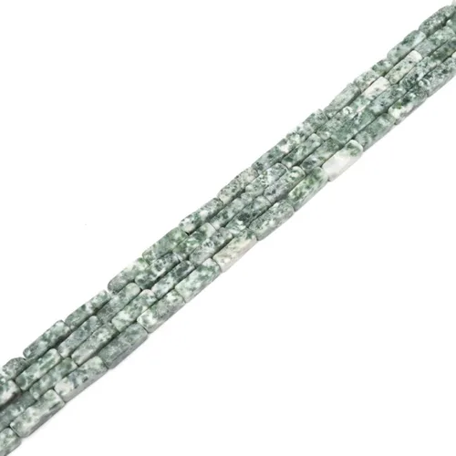 Vista 17 de Espaciador de tubo rectangular de amazonita de piedra natural de 0.157 x 0.512 in, cuentas sueltas para manualidades, pulseras, collares, joyería