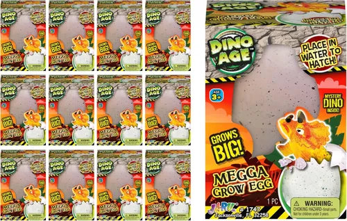 Vista 9 de JA-RU Huevos Gigantes de Dinosaurio Crecientes Juguetes (1 Huevos Surtidos) Sorpresa Mágica Eclosión y Crecimiento en Agua Animales para Niños