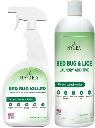 Vista 12 de Hygea Natural Aditivo para la ropa para piojos y chinches - Tratamiento líquido respetuoso con el medio ambiente, inodoro y sin manchas, seguro