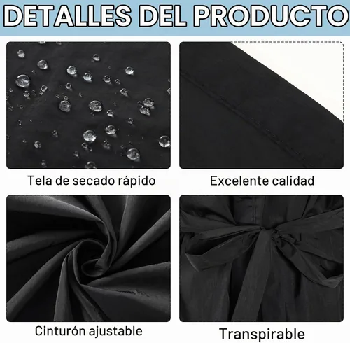 Vista 3 de Ramede - 15 batas para clientes de salón, kimono envolvente para el cabello