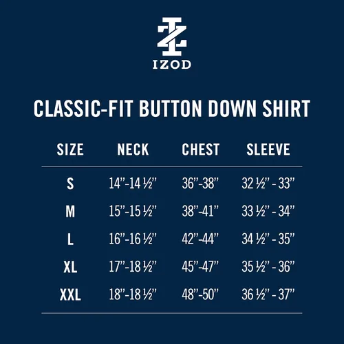 Vista 5 de IZOD Camisa a cuadros de manga larga con botones grandes y altos para hombre