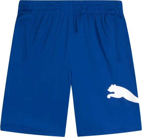 Vista 9 de PUMA Pantalones cortos deportivos para niños, de secado rápido, transpirables, entrelazados, con bolsillos (tallas 4-20)