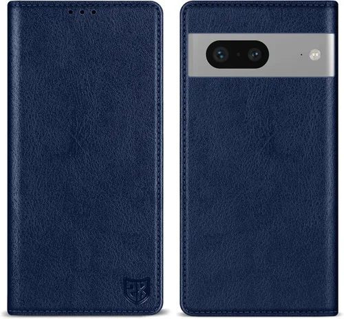 Vista 29 de ZZXX - Funda tipo cartera para Google Pixel 7, magnética fuerte de 6.3 Negro