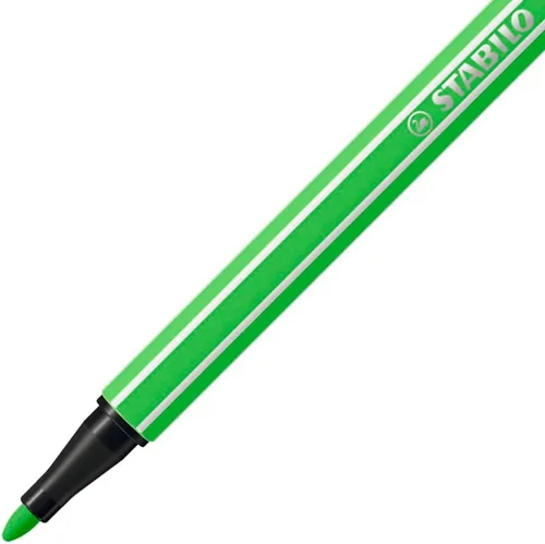 Vista 3 de STABILO Pen 68 - Bolígrafo de punta de fibra de alta calidad, paquete de 15, colores surtidos, incluyendo 5 colores neón