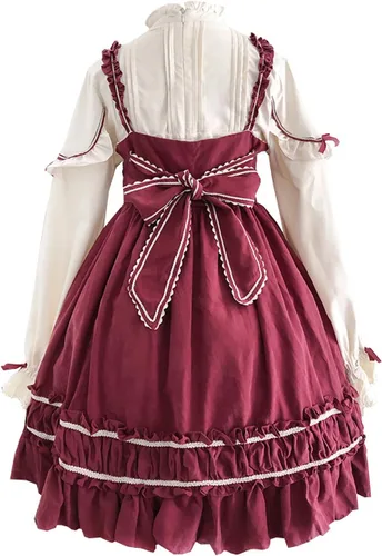 Vista 2 de Ez-sofei Disfraz de Lolita de manga larga para adolescentes y niñas