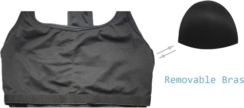 Vista 3 de Traje de baño UNOW con espalda deportiva para entrenar.