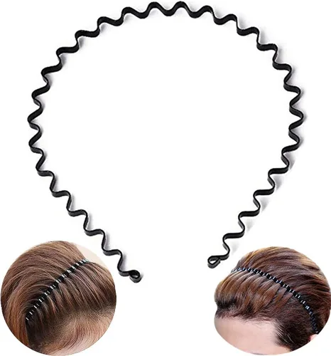 Vista 9 de bodbop XINGZHE Bandas para el cabello, diadema de metal para hombres y mujeres, diademas de moda para lavar la cara, maquillaje deportivo, banda