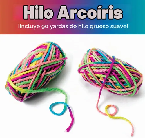 Vista 6 de Creativity for Kids Kit de telar de punto rápido Aprende a tejer un sombrero colorido o funda con un telar fácil Relajante manualidades