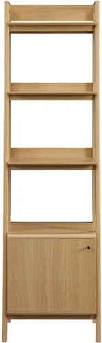 Vista 4 de Modway Vitrina de estantería de 21" en roble