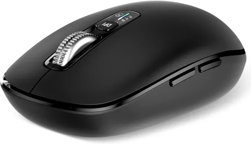 Vista 10 de Ratón Bluetooth inalámbrico, mouse Ergo para computadora multidispositivo, desplazamiento estupendo de metal de 4 vías, ± 3200 DPI, 10 botones, Plug