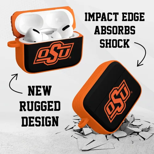 Vista 2 de Oklahoma State Cowboys HDX - Funda compatible con Apple AirPods Pro 1 y 2 (clásico)
