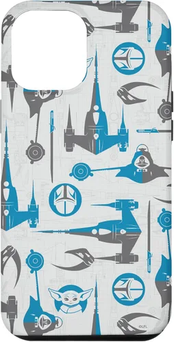 Vista 25 de Funda para iPhone 16 Star Wars The Mandalorian & Grogu Signets y Starships