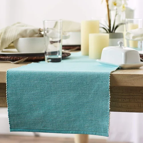 Vista 3 de DII Mesa de la colección de dos tonos, tablero de mesa, 13x72, aguamarina