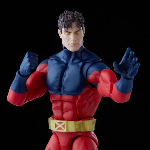 Vista 5 de Serie Marvel Legends X-Men - Figura de acción coleccionable de Vulcano de Marvel de 6 pulgadas, juguete con 2 accesorios y 1 pieza de construcción