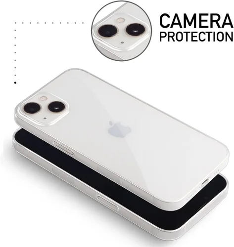 Vista 5 de totallee Funda transparente para iPhone 13, funda fina ultradelgada y minimalista - Funda transparente para iPhone 13