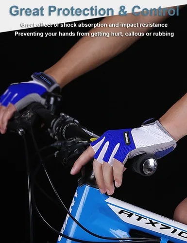 Vista 2 de Guantes de ciclismo para hombres y mujeres, guantes de ciclismo para hombres y mujeres, guantes de ciclismo acolchados para hombres y mujeres