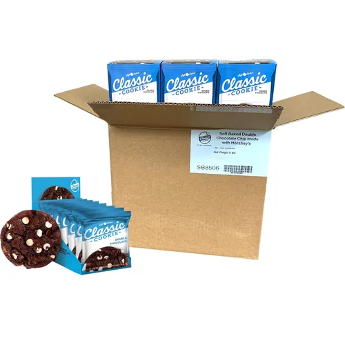 Vista 6 de Galletas de brownie Classic Cookie suavemente horneadas en forma redonda, 2 cajas, 16 galletas envueltas individualmente